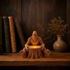 Thoughtful Housewarming Gift Giant Forest Creature Statue Candle Holder, Sitting Tree Stump Tealight Candlestick, Creative Conversation Starter