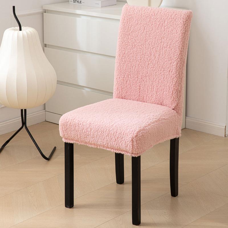 Teddy Fleece Thickened Chair Cover Universal Fitting High Chair Cover Stool Cover for Home Use