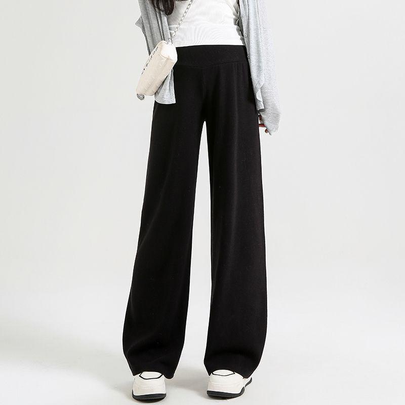 

Spring 2025 Maternity Wide-Leg Low-Waist Pants - Gentle Fit on Belly, Plus Velvet Thickened, Suitable for Spring/Winter. M (Under 110 lbs)