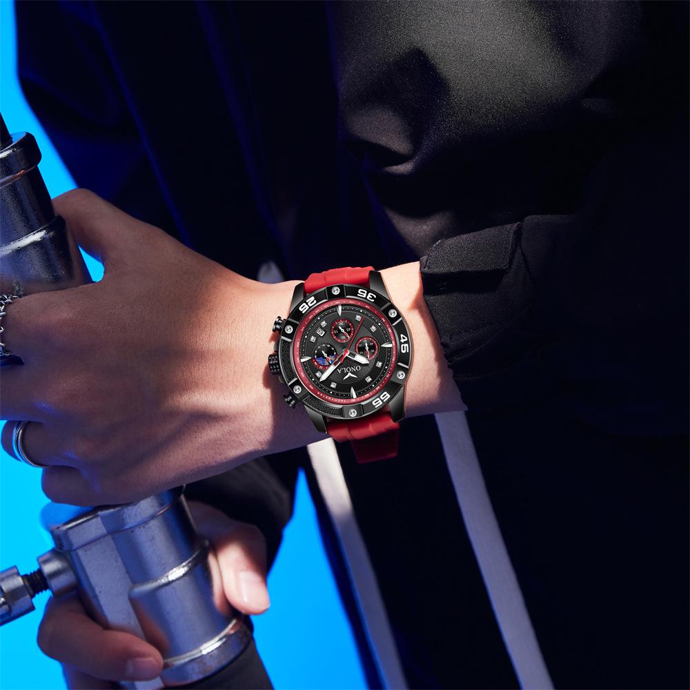 Fashionable and Casual New Multifunctional Quartz Waterproof Tape Watch