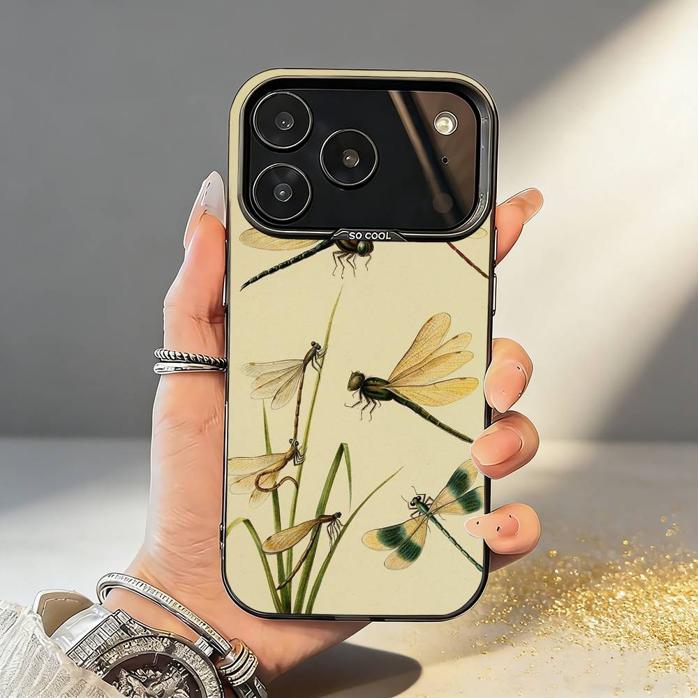 

B-Biology B-Bugs And Insects Art Phone Case For iPhone17,16,15,14,13,12,11,Pro,MAX White Matte Shockproof Cover iPhone17air