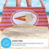 Vintage Zitronen-Eis-Kompakt-Reise-Strandtuch Super Saugfähig Sandresistent, Mikrofaser für Schwimmen Camping Yoga