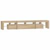 Vidaxl TV Cabinet with LED Lighting, Sonoma Oak, 230X36.5X40 Cm