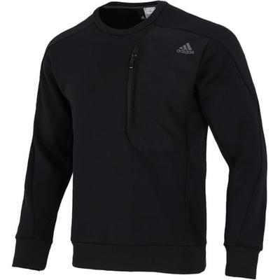 Sportlicher Pullover mit lockerer Passform und Reißverschlusstaschen für Herren, Oberteile, Schwarz H39295