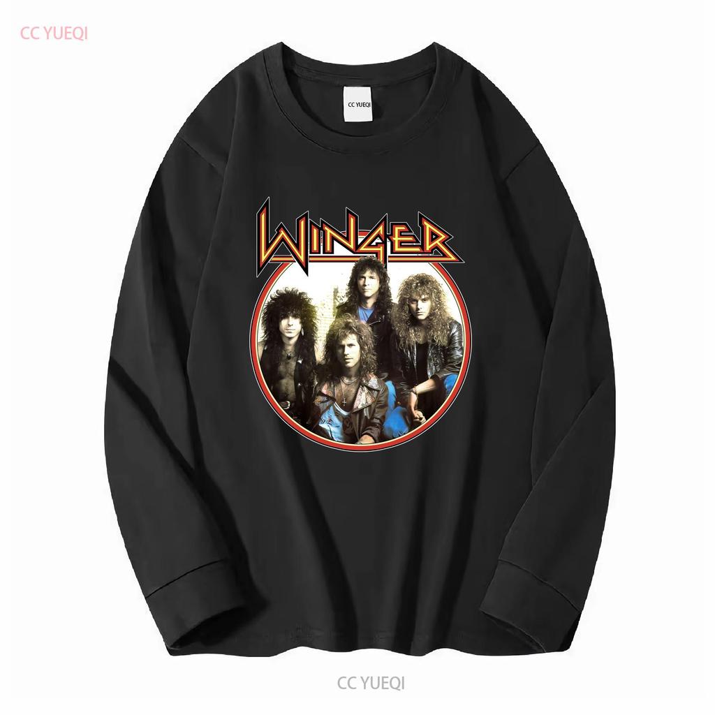 Winger Band CONCERT Rock Music T Shirt Cotton All Size AL173 vintage Washed fashion Breathable Soft Stretched Slightly