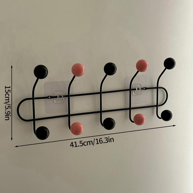 Key Storage Hook Multi-functional Hook Coat Living Room Bedroom Storage Hooks Wall Non-marking Decoration Accessories