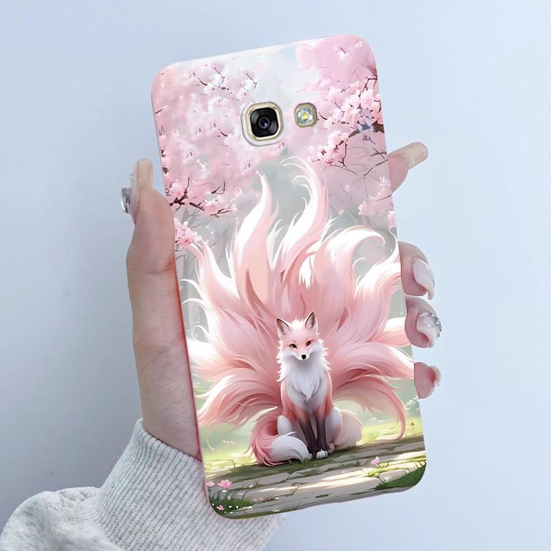 For Samsung Galaxy A5 2016 A7 2017 Phone Case Flower Girls Design Soft Silicone TPU Back Housing for SM-A510F A520F A720F Covers