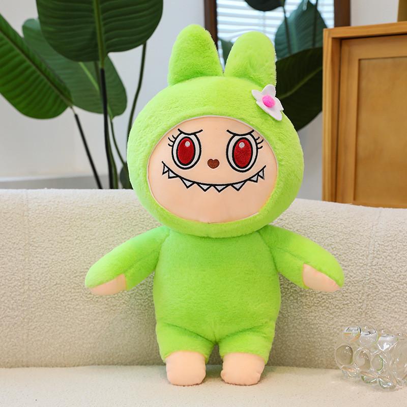 Adorable Labubu Plush Toy Cute Cartoon Animal Pillow Soft Stuffed Doll Gift For Kids