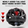 X-TIGER Magnetic Goggles Bicycle Helmet with LED Rear Light Ultralight Cycling Helmet Adult MTB Bike Helmet Fit 58-62cm