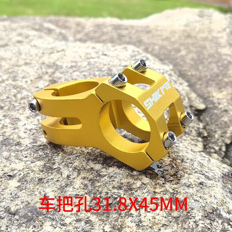 Aluminum Alloy Mountain Bike Stem 31.8mm Handlebar Clamp 45mm Length Lightweight Hollow Design