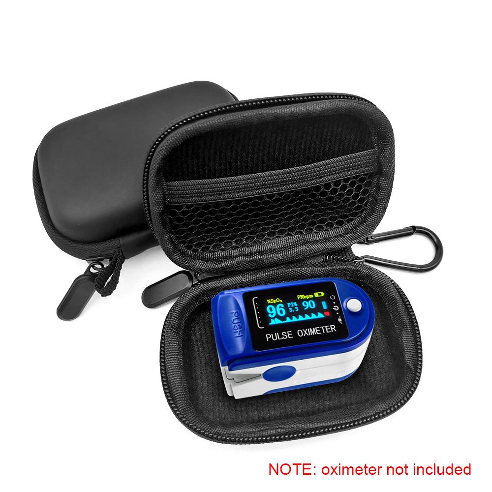 Estuche de Almacenamiento para Oxímetro Resistente al Agua Estuche de Viaje para Oxímetro de Pulso Estuche Rígido de EVA para Oxímetro de Pulso de Dedo