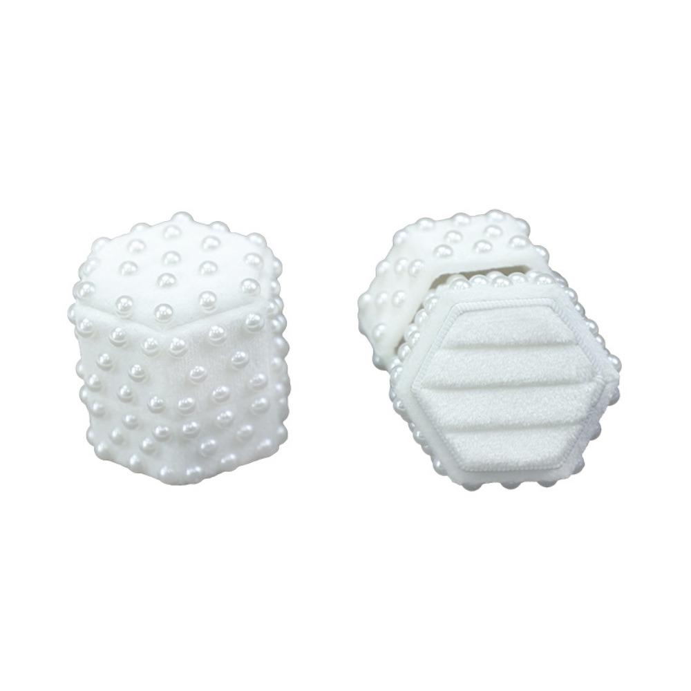 

Роскошный бархатный держатель для колец с жемчугом на 1/2/3 слота, органайзер для ювелирных изделий, витрина для колец, для пары Three Ring