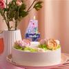 Birthday Number 1 Candles, Mermaid Theme Birthday Candles for Cake, Pink Purple Numeral Candle Cake Topper with Sequins