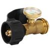 Type1 Brass Outdoor Propane Tank Adapter Gas Cylinder Pressure Gauge with