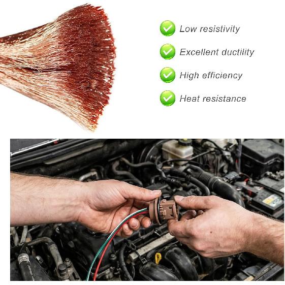 2PCS 7443 Brake Light Bulb Holder, Waterproof LED Bulbs Socket Vehicle Plastic Female Adapter, Turn Signal Lights Brake Lights Socket Pigtail Harness