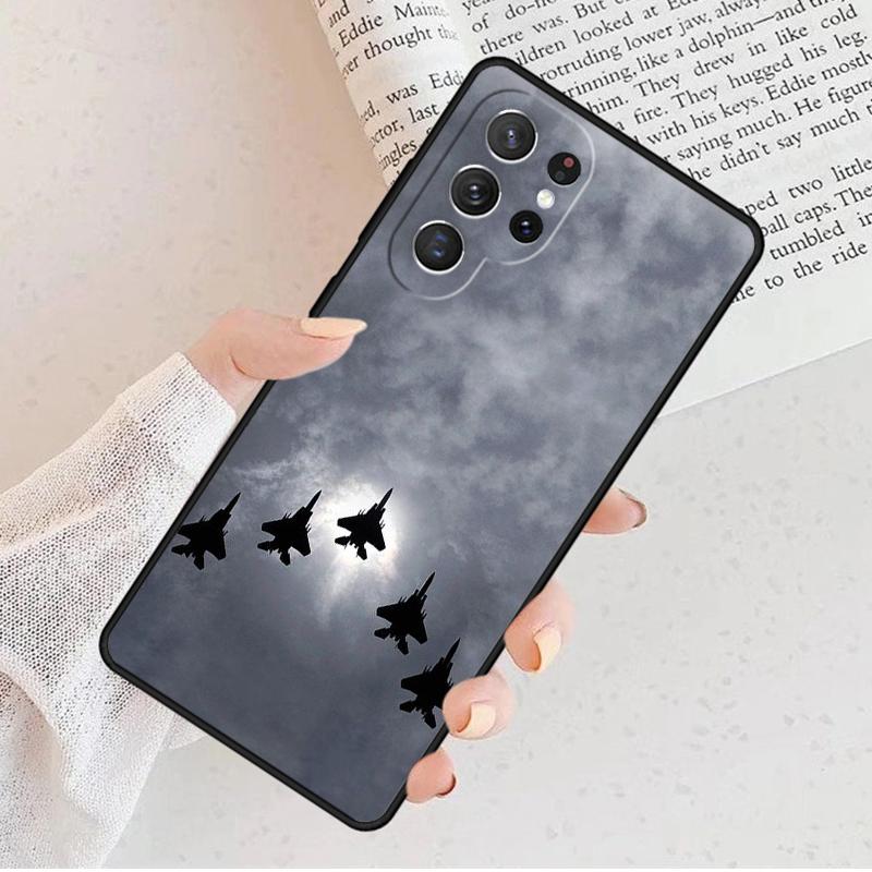 Fighter Planes Phone Case For Samsung Galaxy S25 S23 S30 S8 S21 S20 FE S24 S22 Note 10 20 S8 Plus lite Ultra