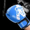 1 Pair Boxing Gloves Sanda Boxglove Kenpo Training Practicing Equipments for Adult Childrenblue