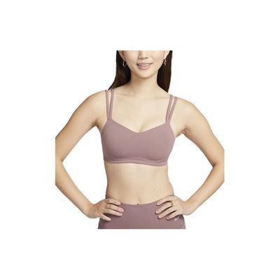 Solid Color Double Strap Sports Bra Women Underwear Smoke-Grey Purple-Red DO6609-208