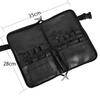 Black Foldable Makeup Brush Bag, Large Capacity, 14-40 Slots