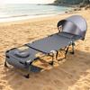 Portable Beach Mat with Sunshade Moisture Resistant for Pool, Park