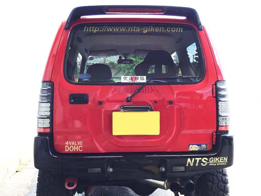 NTS GIKEN NTS Giken LED Type Number Plate Relocation Kit Jimny JB23 Jimny Number Plate Relocation Dress Up JB23 Stainless (Bracket Steel)