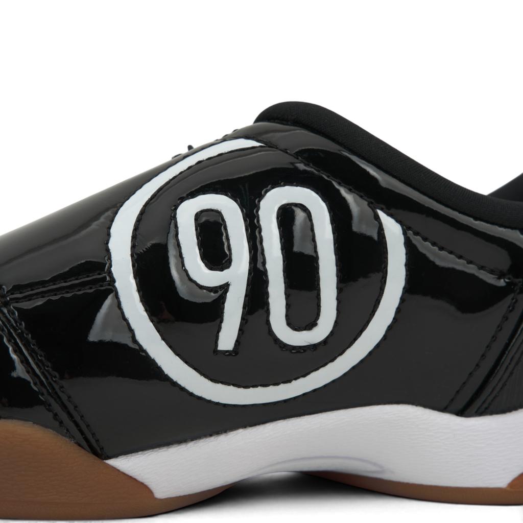 Nike Total 90 3 SP Pakiet Skóra Patentowa - Czarne Gumowe Damskie Sneakersy Białe Metaliczno-Złote IB5666-001