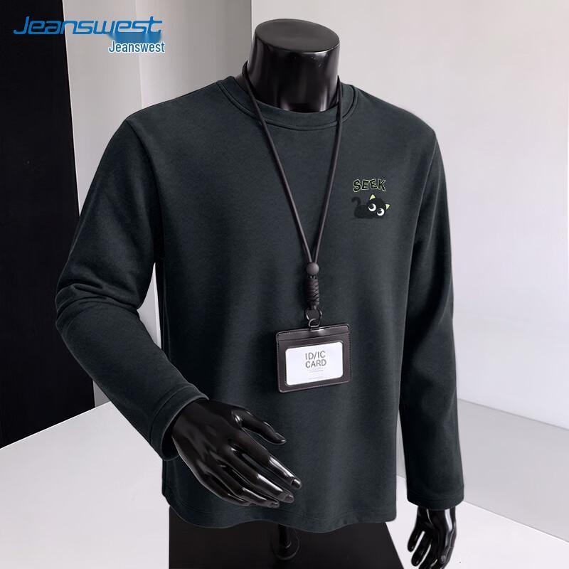 Jeanswest Men's Thermal Long-Sleeve Graphic Tee