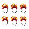 Pack Of 6pcs 2026 Soccer Event Flag Headbands For Fan With Elastic Design Creative Multiple Country Theme Headdress