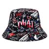 Bucket Hat Sun Hat Versatile Hat Sun Protection Couple Style Reversible Fisherman Hat Men's and Women's Outdoor Letter Sub