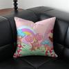 Sweet Candy Pillow Girly Cushion Cover Pillow Case Anti-Dustmite Invisible Zipper Silky Plush Cushion