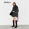 MO&Co. C+ Series 100% Wool Coat with Detachable Shawl