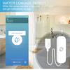 Tuya Water Leakage Sensor Detector Independent WiFi Flood Water Leak Sensor Home Protection Alarm System Smart Life APP Control