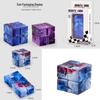 Starry Sky Infinity Flip Cube: Two-Layer Creative Handheld Decompression Toy
