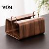 Dining Room Decor Wooden Tissue Holder, Rectangular Decorative Paper Napkin Dispenser, Modern Home Supplies Organizer, for Office Desk Desktop