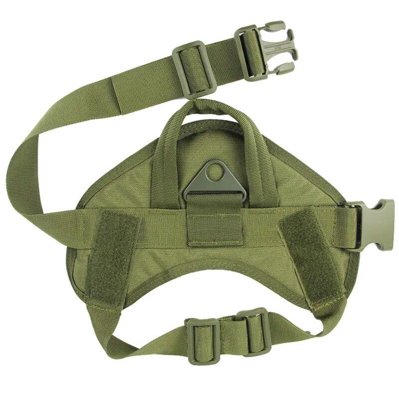 

Камуфляжний тактичний жилет для домашніх собак, мисливська військова упряж, жилет для службових собак, водонепроникна упряж для тренувань для середніх великих собак, мопс L (Chest 65-90cm)