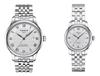 Tissot Le Locle Montre Automatique Ensemble Paire avec Bracelet et Cadran Argenté (P_T0064071103300_T0062071103800)