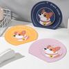 Cartoon Dog Floor Drain Mat Silicone Sewer Filter Pad  for Bathroom Hair Collection