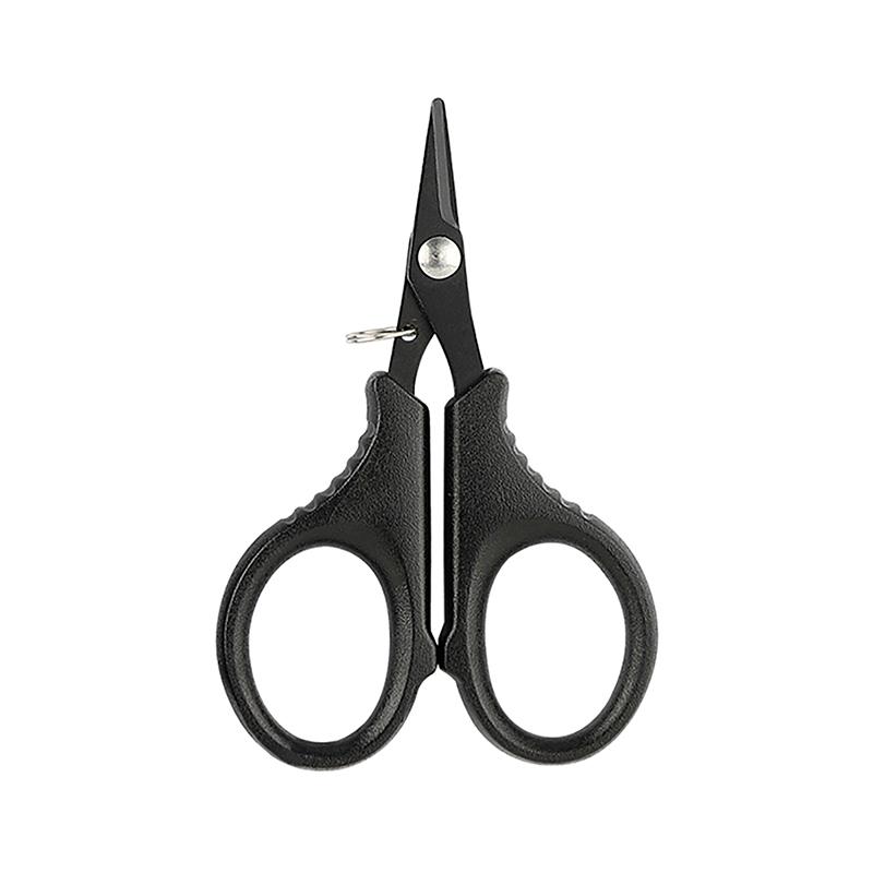 .[SH]1Set Titanium Coating Stainless Steel Fishing Scissor Plier Cut Braid Line Cutter Plies Carp Fishing Accessories Tools