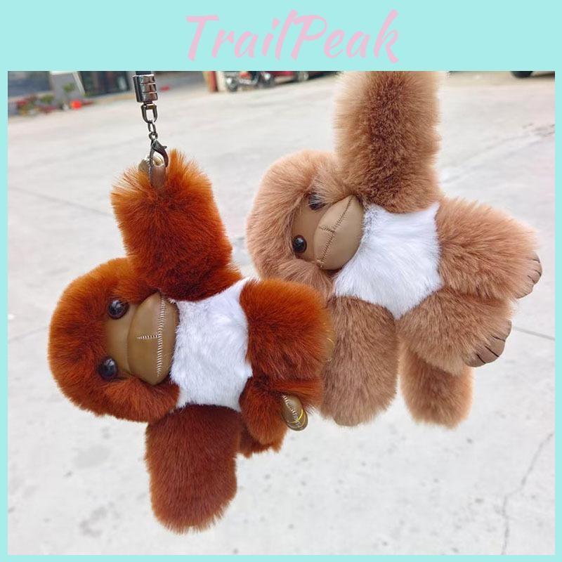 Gorilla Toy Plush Keychain Detailed Lifelike Design Cartoon Gift For Kids Gift