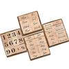 Stempelset aus Buchenholz mit Woche, Monat und Datum zur Journaldekoration