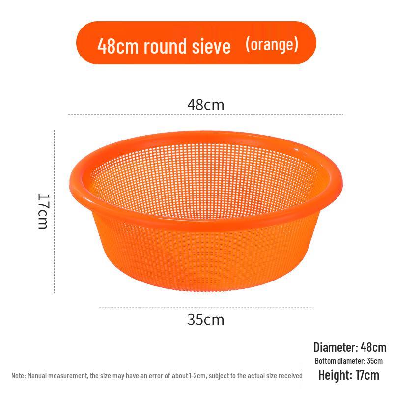 Runder Küchenabtropf- und Reiswaschkorb aus Kunststoff