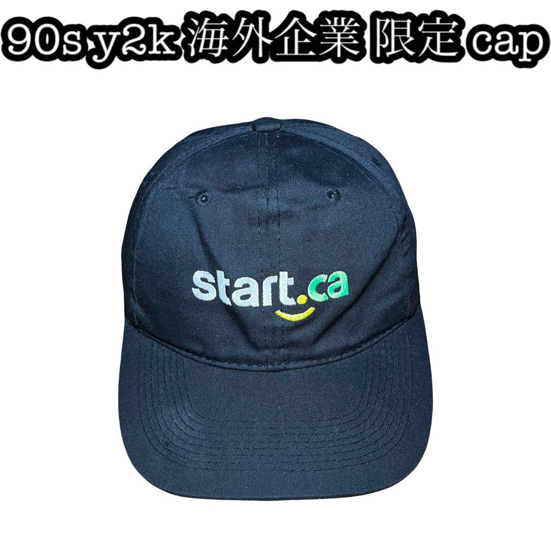 

[USED] 90s Y2K Overseas Limited Edition Corporate Black Cap Amazon USA Black