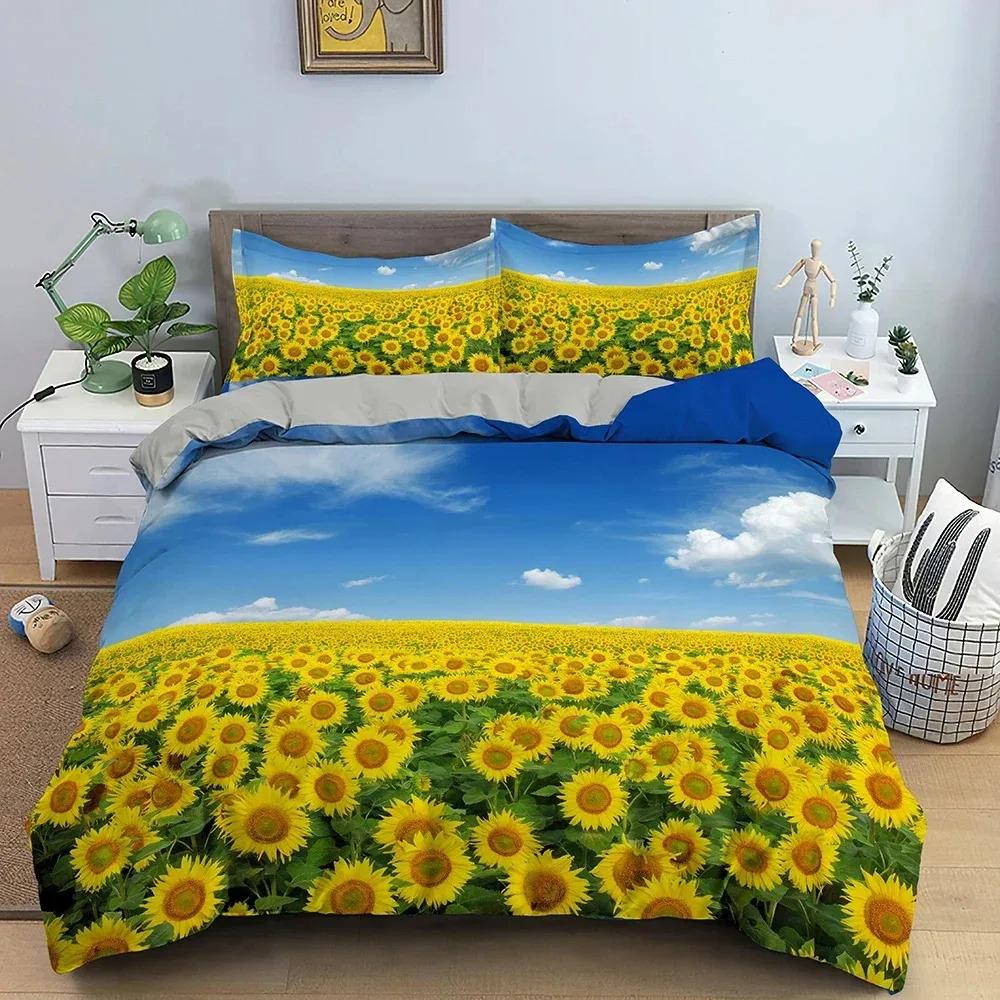 Starfish Duvet Cover Conch Beach Pattern Bedding Set For Kids Bedroom 3D Quilt Cover Ocean World Comforter Covers Home Textile
