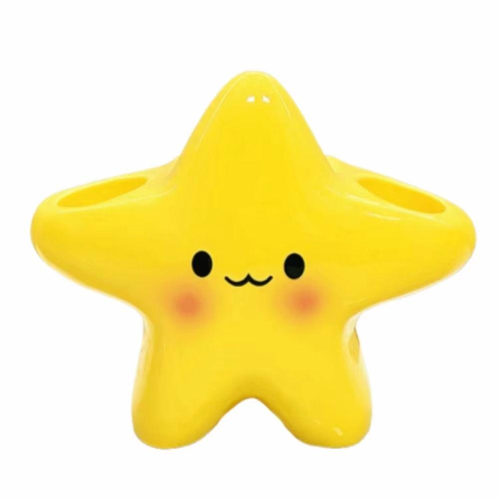 Cartoon Star Electric Toothbrush Holder Ceramic Toothpaste Rack New Toothbrush Storage Rack