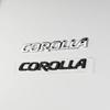 3D glossy black silver letters For  Corolla Trunk Emblem Badge Stickers  car accessories modified car sticker