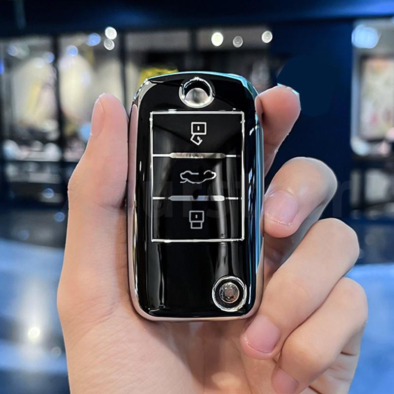 Soft TPU Car Key Box Cover For Roewe RX5 MG3 MG5 MG6 MG7 MG ZS GT GS 350 360 750 W5 Shell Fob Bag Holder Protector