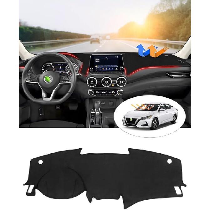 Cartist Dash Cover Compatible With Nissan Altima 2007 2008 2009 2010 2011 2012 Accessories Altima Dashboard Cover Mat Non-Slip Carpet Sunshield Glare