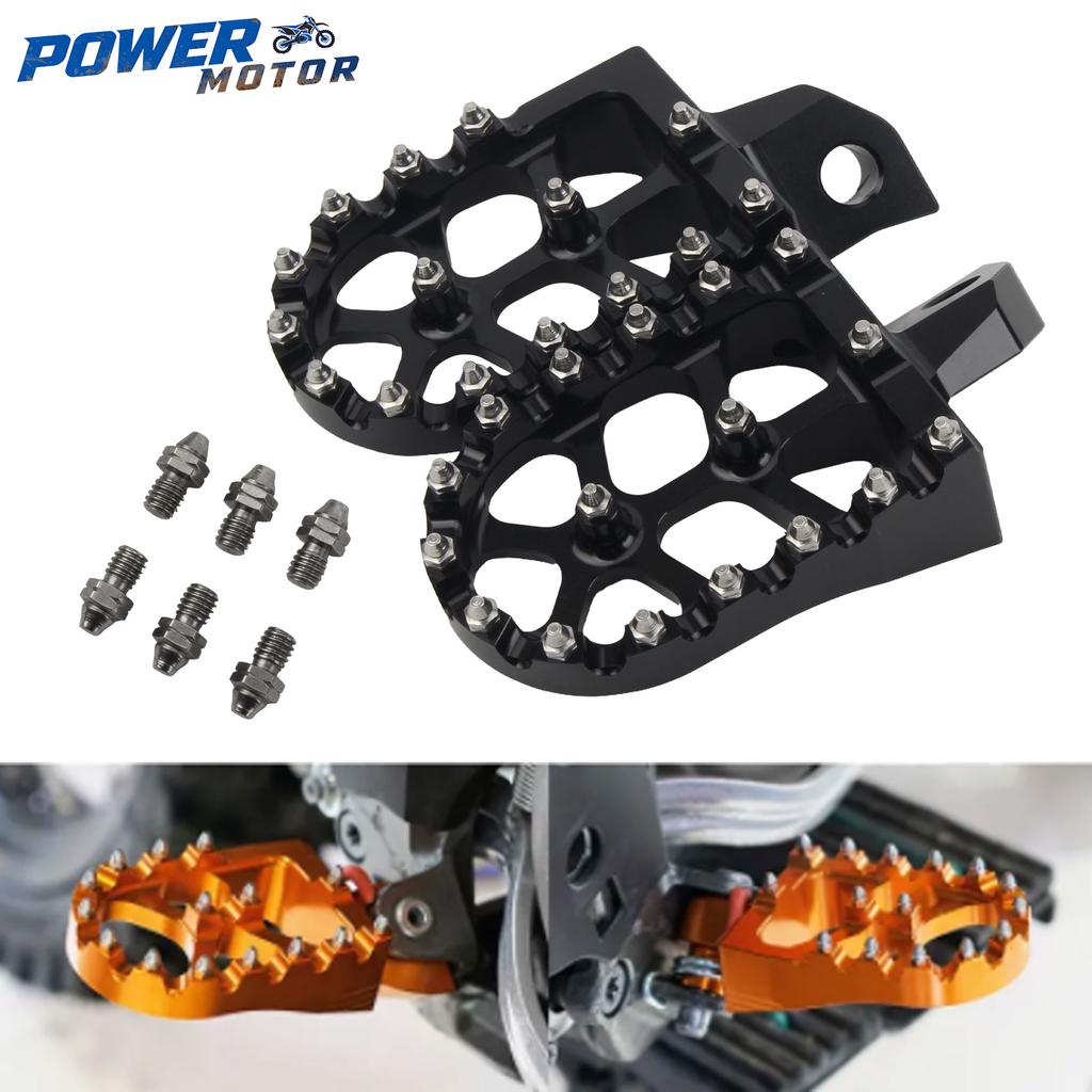 KLX250 Footpegs Motocross Foot Pegs Pedals For Kawasaki 300R 300SM 250S 650R KLR650 Motorcycle FootRest 2006-2020 Accessories