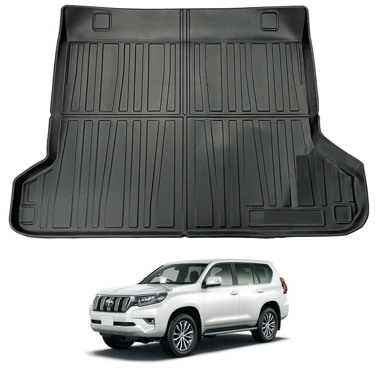 

Wellvie Classy Prado 150 Серия Багажник 3D Багажник 3D Формованный Интерьер Пол Багажника На Заказ Багаж Автомобиль TPO Автомобиль Автозапчасти (Поздние/Ранние Модели) Коврик на 5 мест,