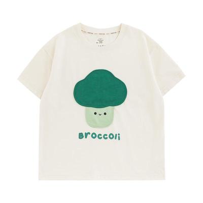 Youyou Boys' Summer Vegetable & Doll Print T-Shirt